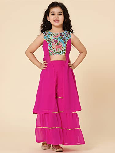 Image of A.T.U.N. (ALL THINGS UBER NICE) Girls Sharara Set