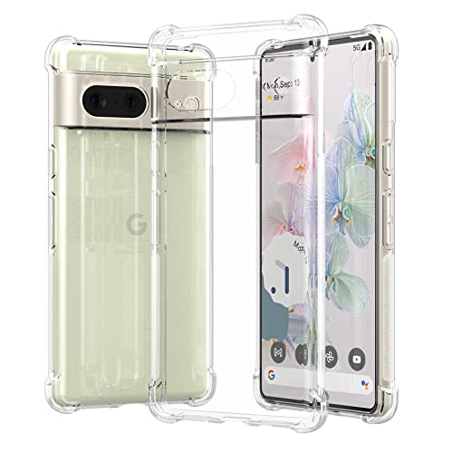 Image of for Back Case Cover Bumper Flexible Silicone Transparent Back Cover for Google Pixel 7 - Transparent