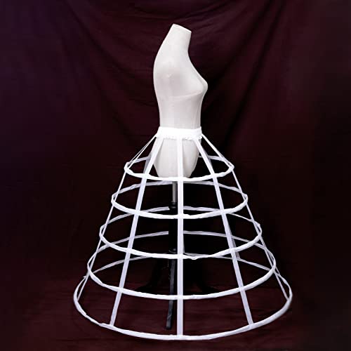 Image of Women Crinoline Petticoat Hoops Skirt Short Half Slip Underskirt for Girls Wedding Bridal Underskirt Slip