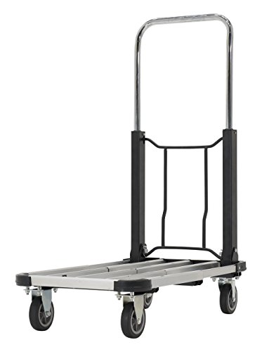 Vestil Fapt-1628 Aluminum Fold Up Platform Truck, 300 Lbs Capacity, 28" Length X 16" Width, 6-1/2" Deck Height #TOP1