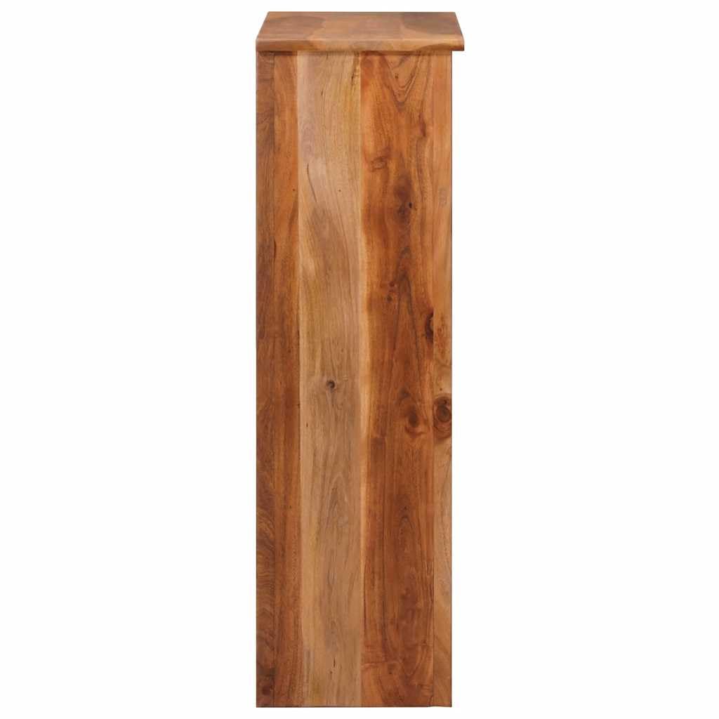 Bücherregal aus Massivholz 50x30x100 cm poliert lackiert mit viel Stauraum, Wandregal Würfel für Büro und Wohnzimmer, fertig montiert, langlebiges Holzregal für Bücher und Dekoration