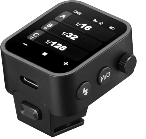 Godox X3 X3C X3-C Flash Trigger for Canon, 2.4G Wireless High-Speed Sync TTL Trigger Equipped,High-Definition OLED Touch Screen, Built-in Rechargeable Lithium Battery