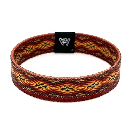 Hang Loose Bands - Southwestern Bracelet for Men, Women & Teens - Comfy Tribal Print and Boho - Western Style Reversible Wristband