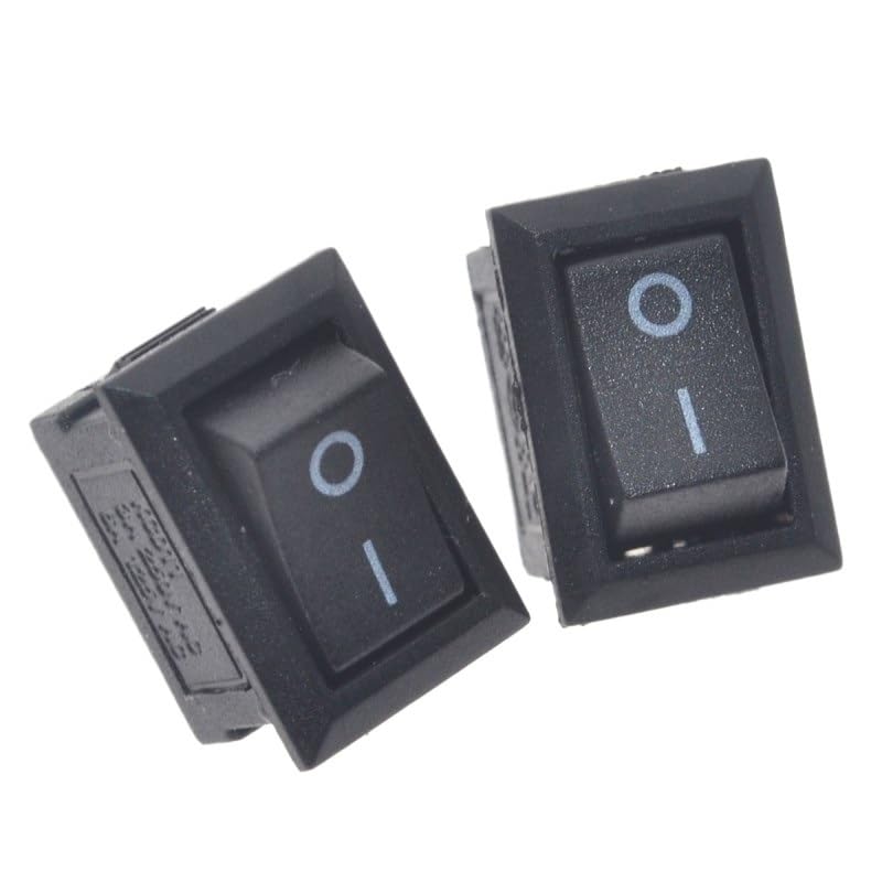 10pcs 10 * 15mm SPST 2PIN ON/Off G130 Boat Rocker Switch 3A/250V Car Dash Dashboard Truck RV ATV Home