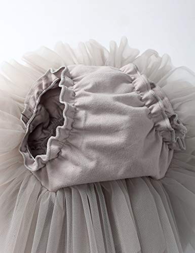 Image of Baby Girls Tutu Bloomers Diaper Cover Cotton Tulle Bloomers and Headband Set