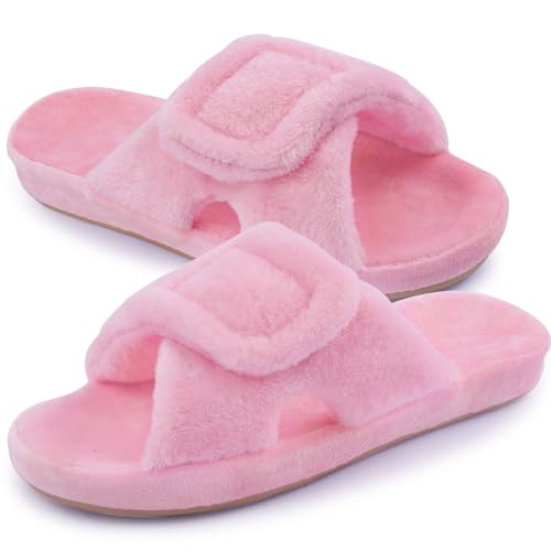 Git-up Zapatillas de Estar por Casa para Mujer Espuma de Memoria con Soporte del arco Gancho y bucle Diabético Amplio Punta abierta Zapatos de Casa Interior Exterior, Arco-Rosa 40 Git-up Zapatillas de Estar por Casa para Mujer Espuma de Memoria con Soporte del arco Gancho y bucle Diabético Amplio Punta abierta Zapatos de Casa Interior Exterior, Arco-Rosa 40