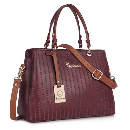 Image of Lady Quinton Women's Striped Line Handbag for Women| Ladies purse | Stylish Shoulder Bag | Gift for Women