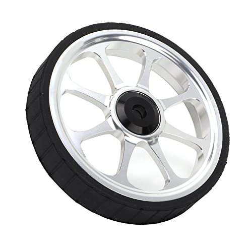 SUNGOOYUE 82mm Widened Folding Bike Easy Wheel, Aluminum Alloy Bearing Easy Wheel for Brompton 3sixty Folding Bike(Silver) - Image 4