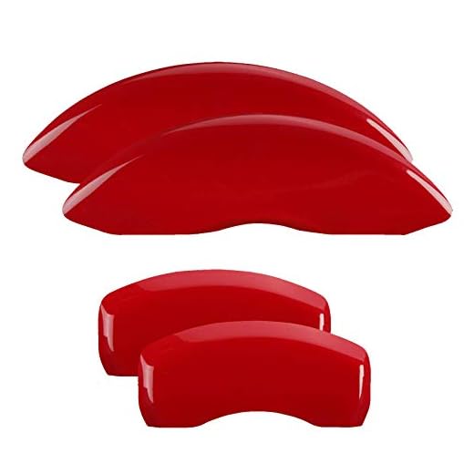 MGP Classic Caliper Covers 12181SCLCRD Red Aluminum Brake Covers (Set of 4)