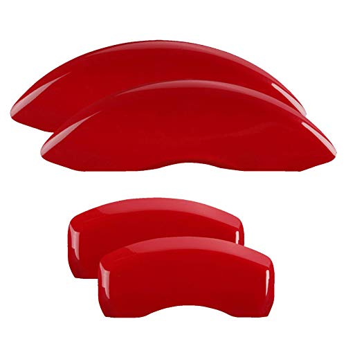MGP Brake Caliper Covers for 2011-2025 Dodge Durango (Requires 17" Wheels or Larger) Red Powder-Coated Finish, Aluminum Front and Rear Caliper Covers (Set of 4) by MGP Caliper Covers - Used condition - US$142.99
