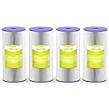 MewMore 5 Micron Whole House Water Filter Cartridge, Pleated Sediment Filters for Well Water, Replacement for FXHSC, GXWH40L, GXWH35F, W50PEHD, W10-PR, R50-BBSA - 10" x 4.5" Cartridges - Pack of 4