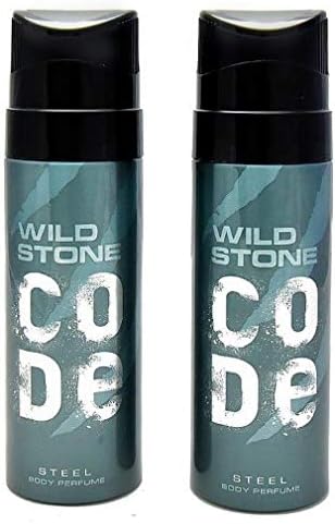 Wild Stone Code Steel Perfume, 120ml (Pack of 2)