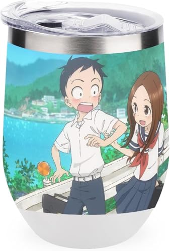 からかい上手の高木さん 水筒 魔法瓶 マグカップ 可愛い 高級 選べる5色 大容量 304ステンレス 軽量 携帯便利 かわいい キッズ 魔法瓶 子供 女の子 男の子 オフィス 贈り物 萌えグッズ White-style