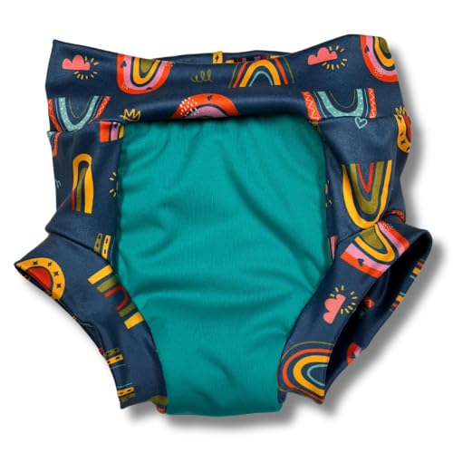 Image of Reusable Organic Cloth Training Pants Heavy Daytime Absorbency Waterproof (4-5, After The Storm)