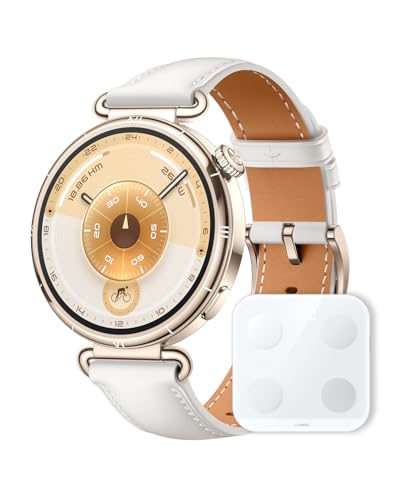 【体組成計セット】HUAWEI WATCH GT 6 41mm スマートウォッチ 最長14日間バッテリー 情緒/健康モニタリング 100種類以上スポーツモード GPS搭載 登山/ゴルフ/サイクリング iOS & Android対応 ホワイト