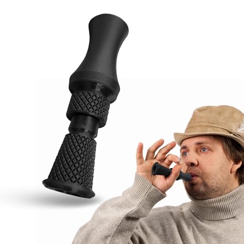 HELAIMAY Hunting Classic Duck Calls,Realistic Sounding Mallard Call Decoys Whistle,Loud Voice Waterfowl Hunting Gear for Outdoor Game,Black,1 Piece