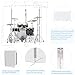 Drum Shield (4 panels with deflectors). Converts to 2ftx6ft. Full-Length Stainless Steel Hinges. Drum Cage for Home, Church, Practice & Performances