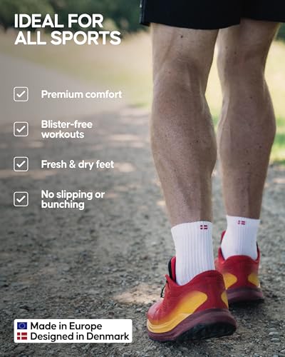 DANISH ENDURANCE Quarter Athletic Socks, Anti-blister for Men & Women, 5-Pack3