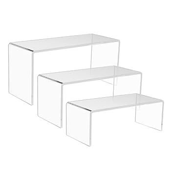 特注アクリルディスプレイスタンド Amazon｜OLYCRAFT 12個4サイズ アクリルブロック アクリル