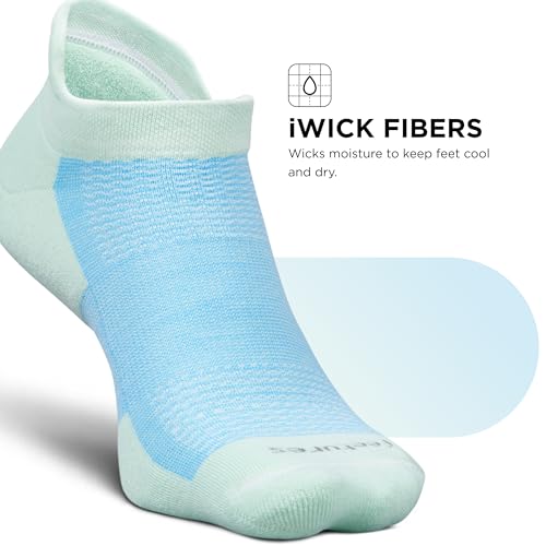 Image of Feetures High Performance Max Cushion Ankle Sock - Tab Socks for Women & Men with Heel Tab