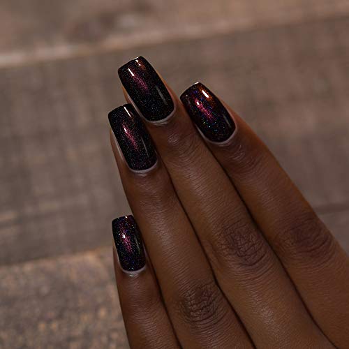Image of ILNP Dash of Cocoa - Intense Dark Chocolate Holographic Nail Polish