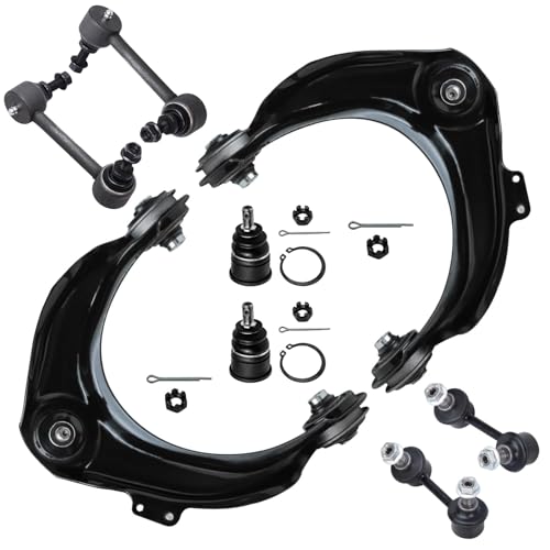 Image of Detroit Axle - Front End Kit for Acura 2001-2003 CL 1999-2003 TL 1998-2002 Honda Accord, 2 Upper Control Arms with Ball Joint 2 Lower Ball Joints 4 Front Rear Sway Bar End Links Replacement