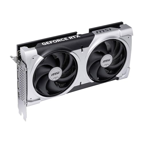 Image of MSI GeForce RTX 5060 Ti 8G Ventus 2X Plus Graphic Card - NVIDIA GeForce RTX 5060 Ti GPU, 8GB GDDR7 128-bit Memory, 28 Gbps, PCI Express Gen 5 x16 Interface, Upto 2602 MHz, STORMFORCE Fan
