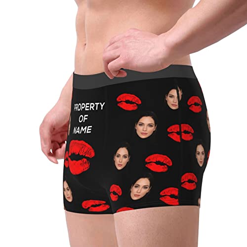 Custom Funny Face Boxer Briefs For Men,Personalized Shorts Underpants4