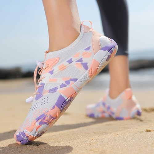 Image of Hike Barefoot Shoes for Women Men Breathable & Non-Slip Athletic Footwear Wide Toe Water Shoes,Designed for Walking,Running&Swimming