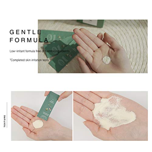 Juice To Cleanse Powder Wash 1.2G 30Ea - Natural Corn Starch & Papaya Enzyme Powder Facial Scrub & Pore Clean Cleanser, Washes Off Dead Skin Cells, Vegan, Paraben Free #TOP2