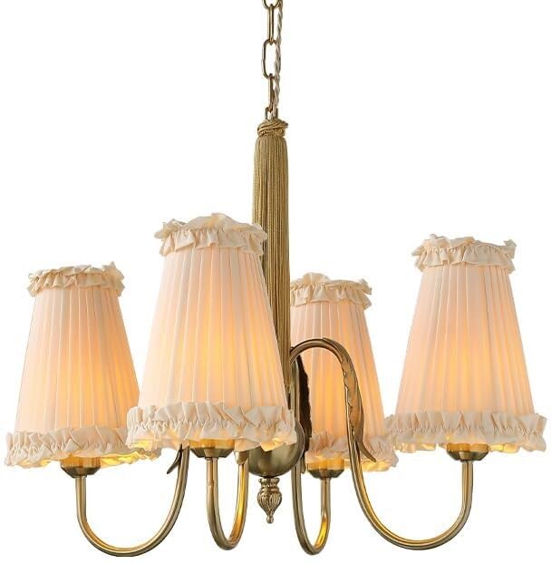 Chandelier pour filles et kids room vintage en or pour illuminer les moments de lecture