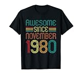 Photo Gallery awesome since november 1980 42nd birthday retro 42 years old maglietta Photo Gallery awesome since november 1980 42nd birthday retro 42 years old maglietta