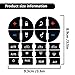 2 Packs AC Dash Button Repair Kit -Compatible with Chevy, Best for Fixing Ruined Faded A/C Control Buttons - Decal Replacement Fits Select 07-14 GM Vehicles - Car SUV Van Truck Accessories