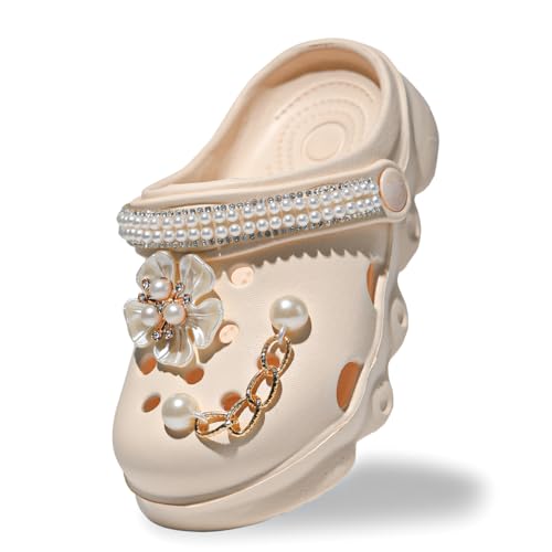 Image of Toddler Clogs for Girls Lightweight Kid Garden Clogs Breathable Slip-on Slides Sandals Slippers Children's Beach Water Shoes (zzGlt mi, 25)