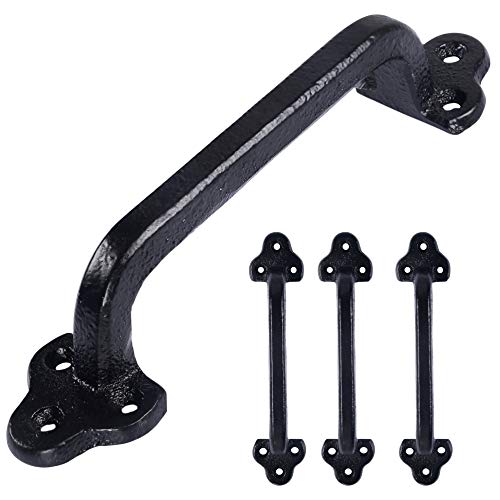 Barn Door Handle, Dseap 9″ Heavy Duty Rustic Cast Iron Gate Grab