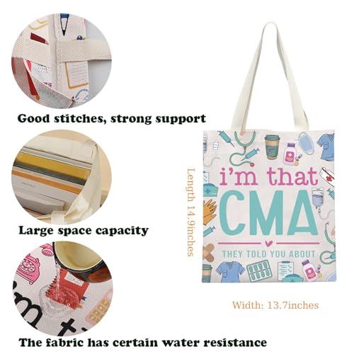 Bolso Tote KUIYAI Appreciation Canvas para asistente médico miniatura 4