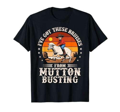 Mutton Buster Youth Sheep Riding Rodeo Mutton Busting Funny T-Shirt