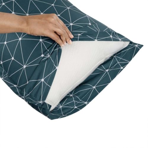 Image of Wakefit 100% Cotton Pillow Cover Set of 2 | 200 TC Soft & Breathable Pillow Cases | Standard Size 18 x 27 Inch | Skin Friendly, Durable & Gentle Machine Washable | Michele