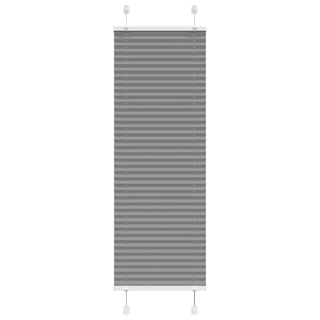 vidaXL Pleated Blind Anthracite 50x150 cm Fabric Width 49.4 cm Polyester, pleated window shade, pleated shade, concertina blind, plisse blind