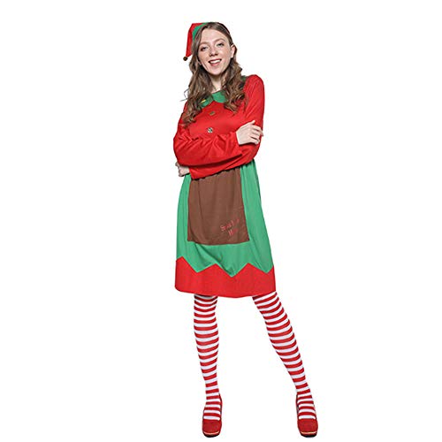 YMMONLIA Abiti da Elfo Natalizio per Donna，Costume...