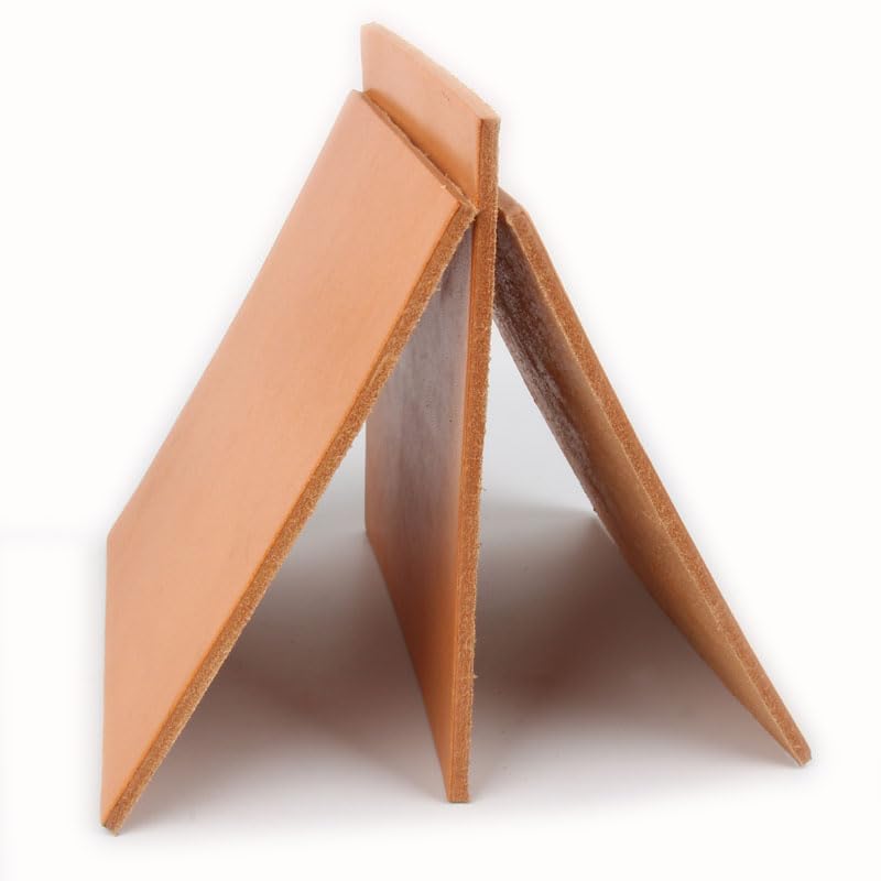 Cuir de Vachette Dur 4-5mm d'épaisseur Cuir tanné végétal Cuir Haute densité Tapis de Table sous-Verre Tapis de Souris Cuir de Buffle