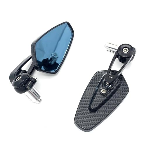 駐車ミラー バイク用 7/8インチ 22mm ハンドルバーエンドサイドミラー に適合するZ125 Pro用 に適合するZ650用 に適合するZ750用 リフレクターミラー(黒)
