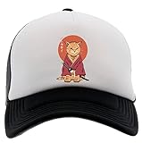 Enigmae Neko Battousai Gorra de Beisbol Sombrero Unisex Hombres Mujeres Frente de Espuma Espalda de Malla Negro Baseball Cap
