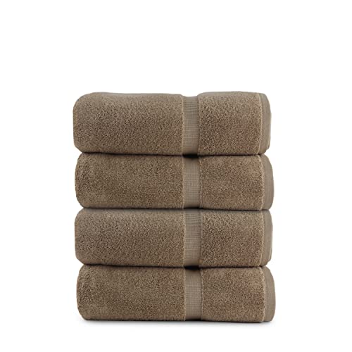 belem Bath Towels for Home, 100% Cotton, Luxury Hotel Plush & Highly Absorbent Towels for Bathroom, Spa, Hotel & Everyday use - Pack of 4-27x50