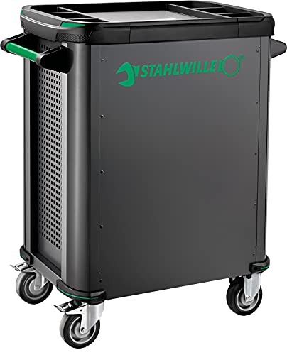 Stahlwille 93/6 A Werkstattwagen | 6 Schubladen | sicher durch Zentralverriegelung und Kippschutz | strapazierfähige Kunststoffablageplatte