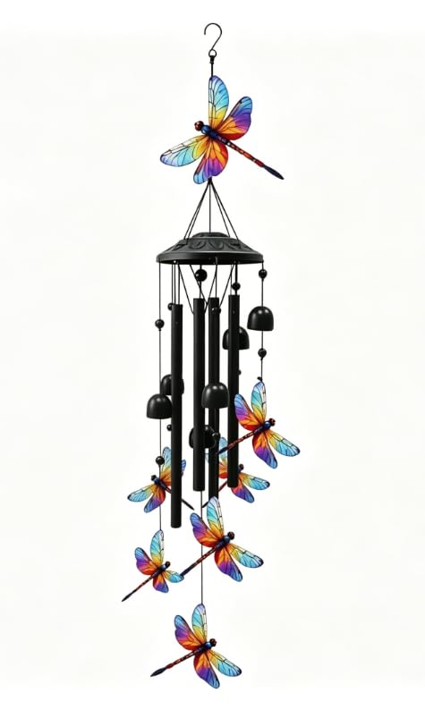 Carillon libellule jardin suspendu pour décorer la terrasse ou balcon