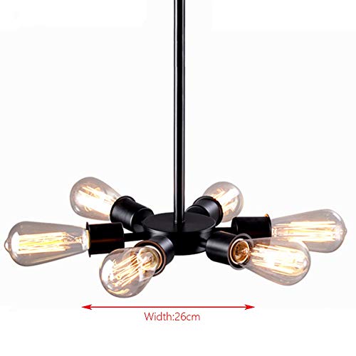 Lampe de suspension E27 durable et chandelier rétro pour loft - 8