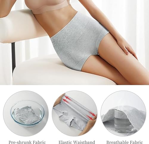 Image of Ultimate Comfort cotton underwear for women,high waisted, Full Coverage, panties for women 4 Pack