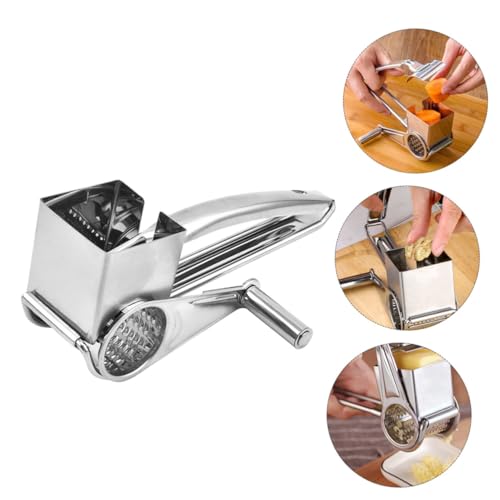 Rallador de queso giratorio manual de acero inoxidable miniatura 7