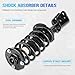 Front Struts w/Coil Spring & Sway Bar Links for 10-17 Chevrolet Equinox/GMC Terrain, 12-13 Chevy Captiva Sport, 08-09 Pontiac Torrent/Saturn Vue, 07-09 Suzuki Xl-7 (Fits 172526 172527 K750188 K750189)